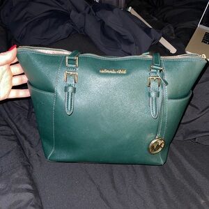 Michael Kors Emerald Green Tote Bag
